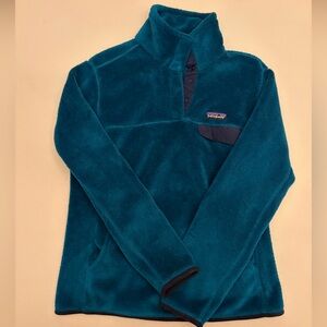Women’s Patagonia Teal Fleece Jacket-Medium